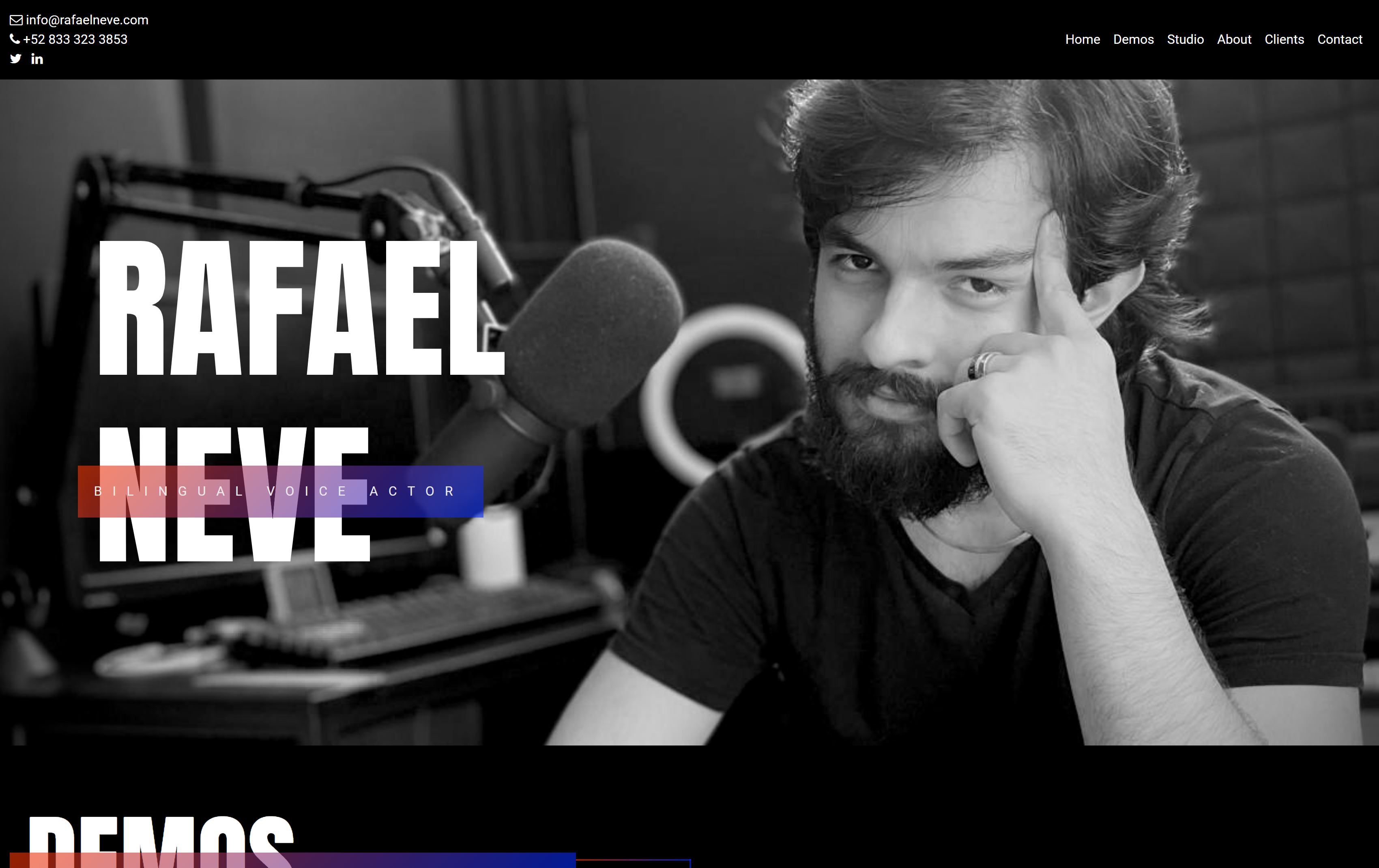 Rafael Neve - Voice Actor